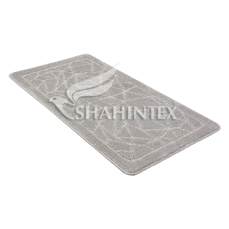 Коврик для ванной PP 001 60*100 серый 50 Шахинтекс