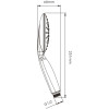 Мини изображение Лейка для душа 1 реж Ledeme M09 Хром