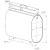 Миниатюра Бак для теплообменника Комфорт 75л гориз. эллипс d1/2