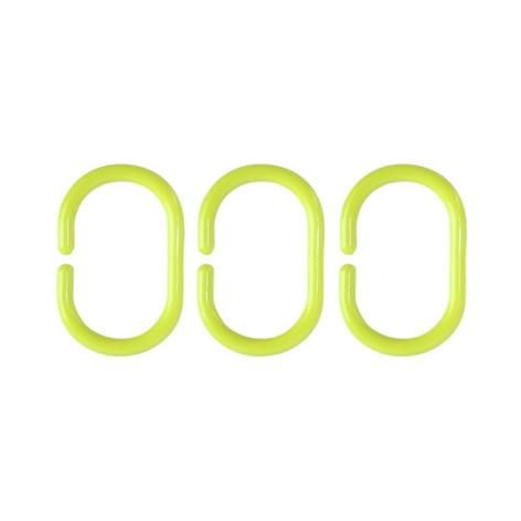 Набор пластиковых колец для штор в ванную 12шт Аквалиния