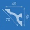Мини картинка Плинтус экструзионный 07017Е 2,0м 49х49мм (угол 17Е) Формат