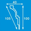 Мини картинка Плинтус экструзионный 10511Е 2,0м 40х100мм (угол 11Е) Формат