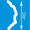Миниатюра Плинтус экструзионный 205 2,0м 35х35мм Формат