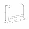 Мини изображение Вешалка металлическая надверная 33*8*21 см черный НОТА 4 ЗМИ