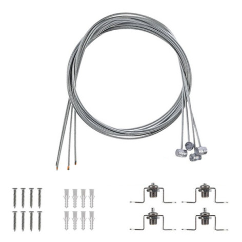 Комплект подвесных крепежей для светодиодных панелей № 1 Rexant