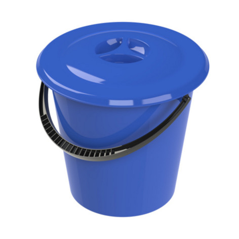 Ведро пластиковое 15 л с крышкой Альт-Пласт