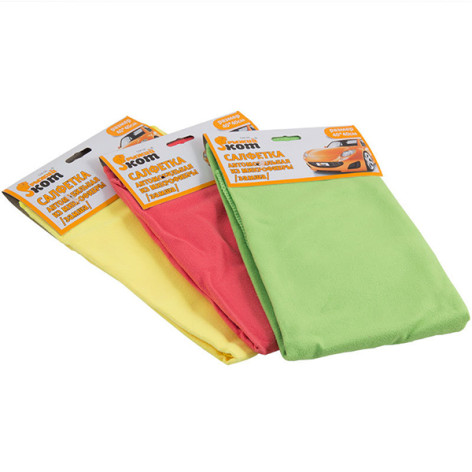 Салфетка из микрофибры CM-06  40*40см Рыжий кот