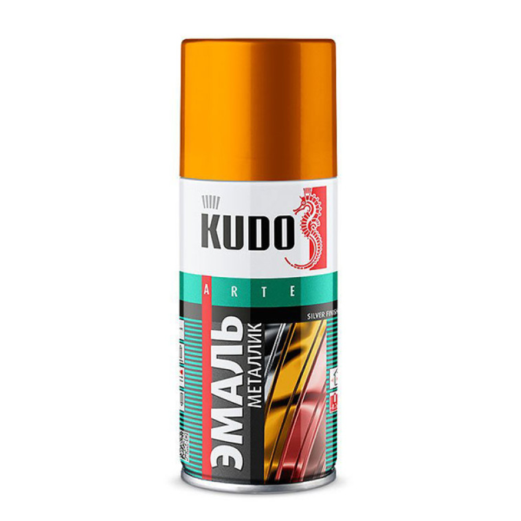 Изображение Эмаль аэрозольная Kudo металлик хром 210мл