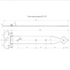 Мини изображение Петля стрела фигурная ПСФ-370 цинк (24)