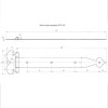 Мини картинка Петля стрела фигурная ПСФ-420 цинк (24)