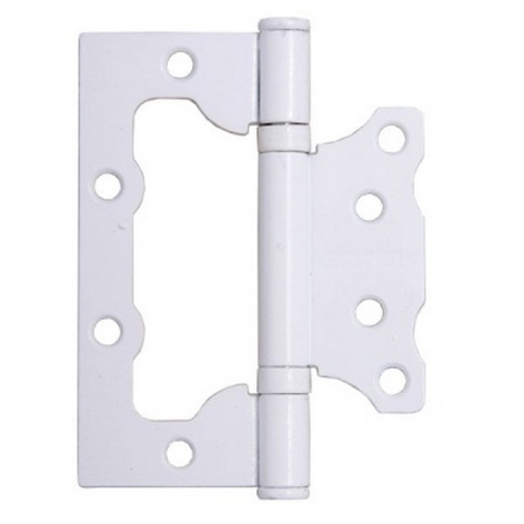 Петля универсальная без врезки 2BB 100х75х2,5 WW (белая) (50/10) АЛЛЮР