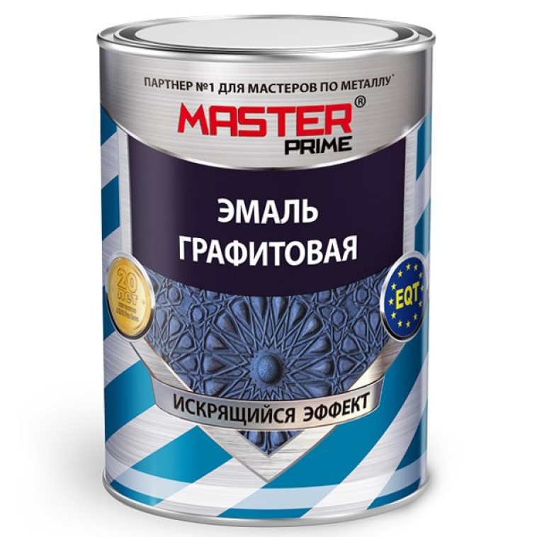 Изображение Эмаль алкидная FARBITEX PROFI MASTER графитовая Изумруд серебристо-зеленая 0,4л