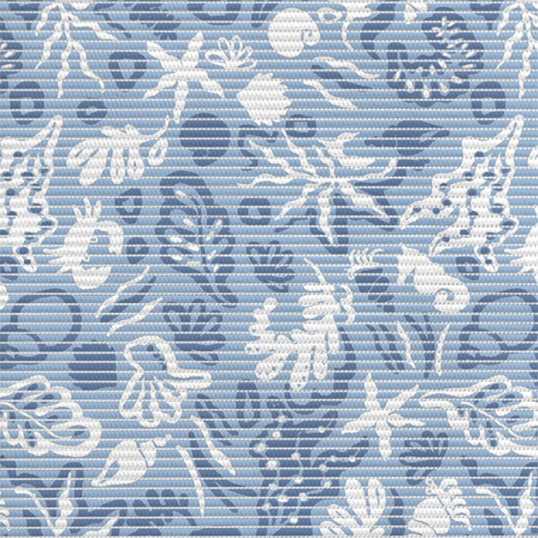 Коврик для ванной ПВХ 0,65*15м V37-blue