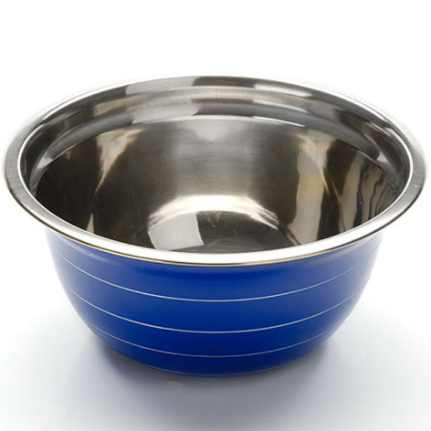 Миска из нерж. стали  22см синяя  Mayer Boch