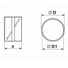 Мини картинка Соединитель круглых каналов с обратн клапаном d=125мм