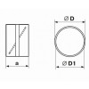 Мини картинка Соединитель круглых каналов с обратн клапаном d=150мм