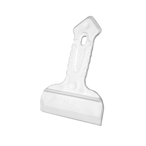 Шпатель двусторонний DECOR 100 мм, резин. ручка