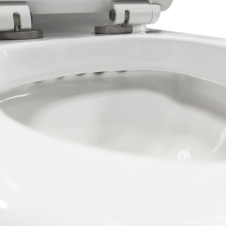 Унитаз моноблок Knois KN6299000 белый, горизонт. выпуск, смешанный тип смыва, микролифт 67*36*82 см Изображение Унитаз моноблок Knois KN6299000 белый, горизонт. выпуск, смешанный тип смыва, микролифт 67*36*82 см