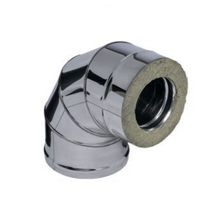 Отвод-сэндвич 45° (430/0,5мм + оц.) Ф150/210 FERRUM