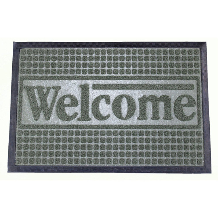 Коврик придверный BAIZHENG 60*90 (Welcome) черный (Bay)