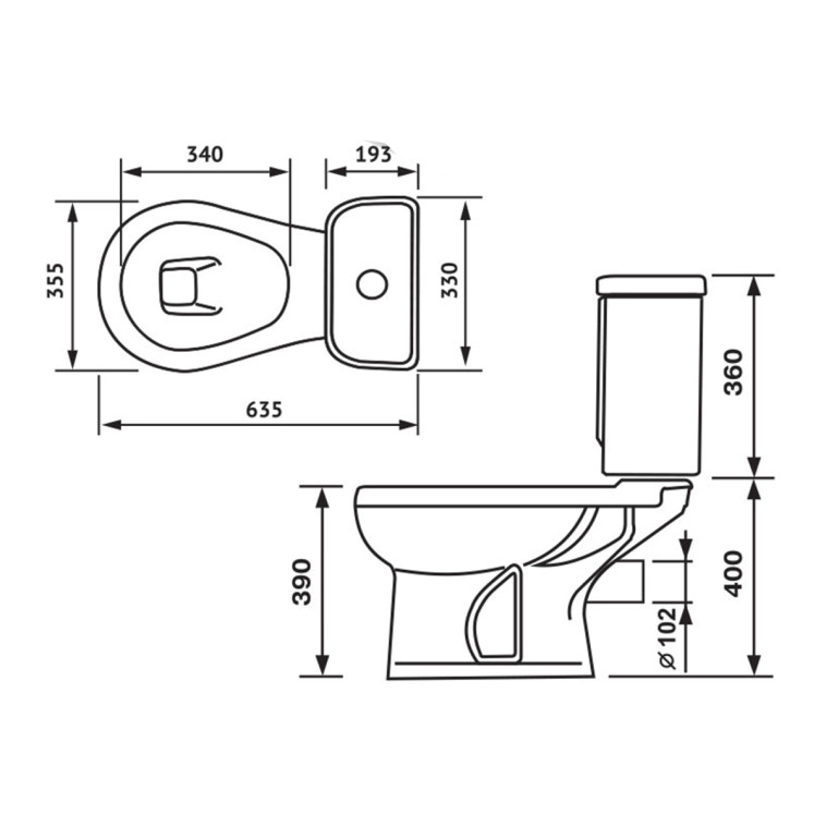 Фото Унитаз-компакт Дора (гориз. выпуск) черный Комбо