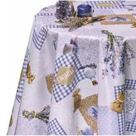 Клеенка ПВХ на нетканой основе 1,4*20м лаванда Dekorama