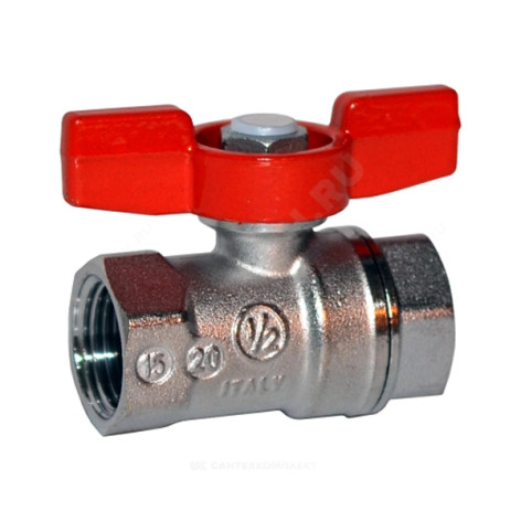 Кран шаровый неполнопроходной 1