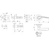 Мини изображение Ручка защелка 6020 АВ-В (бронза) фик.