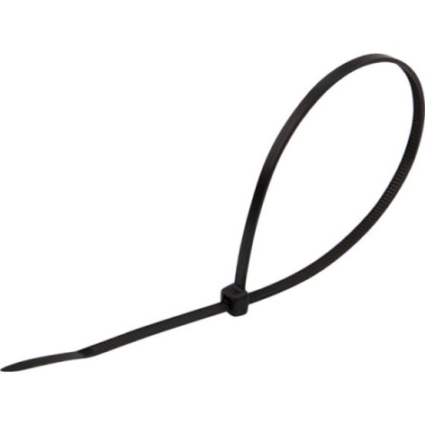 Хомут-стяжка нейлоновая 250 x3,6мм 25шт черная REXANT