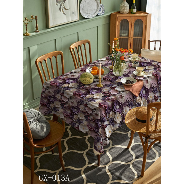Картинка Клеенка ПВХ тканевая основа 1,37(+-3)*20 м глянцевая 3D рис STS013A Grace