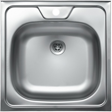 Мойка кухонная 50*50*16см 0,6мм. (без сифона) Vladiks L-406