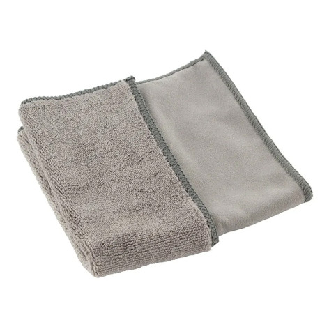 Салфетка из микрофибры 23*30 см M-10 двухсторонняя ворс + замша Рыжий кот