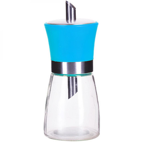 Сахарница стеклянная с дозатором синяя 200 мл ЦВЕТНЫЕ Loraine