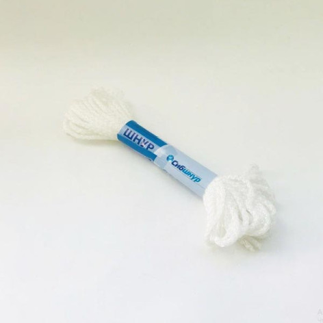Шнур вязаный  ф3мм 20м белый Шнур вязаный  ф3мм 20м белый