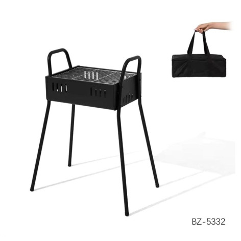 Мангал напольный 42*27*44 см толщина металла 0,6 мм складной для барбекю черный Baizheng Мангал напольный 42*27*44 см толщина металла 0,6 мм складной для барбекю черный Baizheng