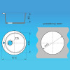 Мини фотография Мойка кухонная гранитная GS1 темно-серый матовый (кругл) d475