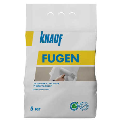 Кнауф-ФУГЕН Шпаклевка гипсовая - 5 кгПЭ