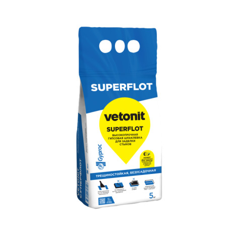 Шпаклевка гипсовая Гипрок Суперфлот 5 кг (108) Россия