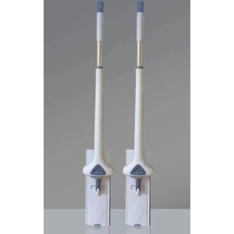 Швабра металлическая 142 см с отжимом насадка микрофибра 42*12 см Baizheng