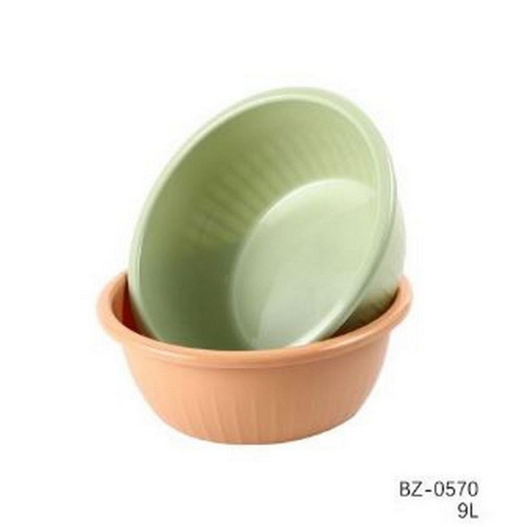 Таз пластиковый 9 л круглый микс BZ-0570 Baizheng