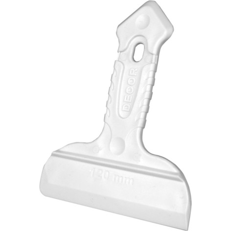 Шпатель двусторонний DECOR 120 мм, резин. ручка