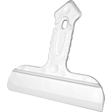 Шпатель двусторонний DECOR 160 мм, резин. ручка