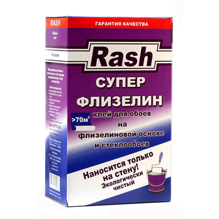 Клей обойный Rash супер флизелин 330гр (70м2)