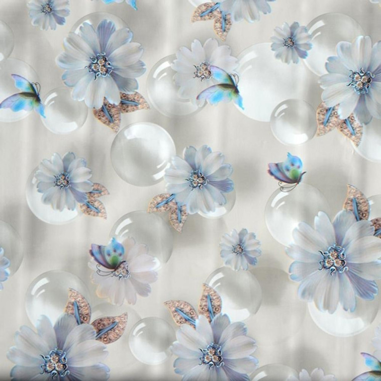 Клеенка ПВХ тканевая основа 1,37(+-3)*20м глянцевая рис. 2087-3 Grace