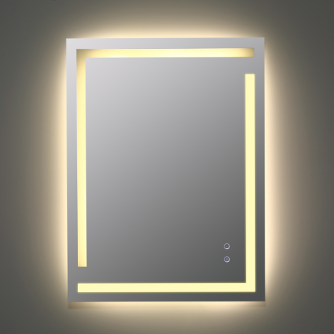 Зеркало для ванной 60*80 см LED подсветка антизапотевание прямоугольное KN-1092A60/80 KNOIS