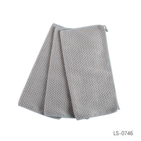 Салфетка полиэстер для уборки 3 шт 30*30 см с петелькой LS-0746 Baizheng