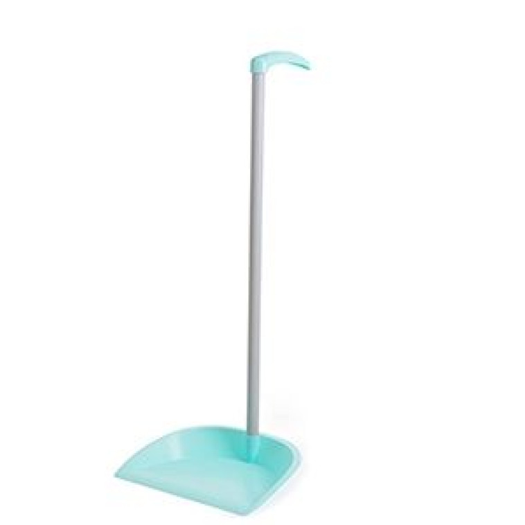 Совок пластиковый для уборки 31,7*26,4*75,7 см с черенком мята Clean Lux Berossi
