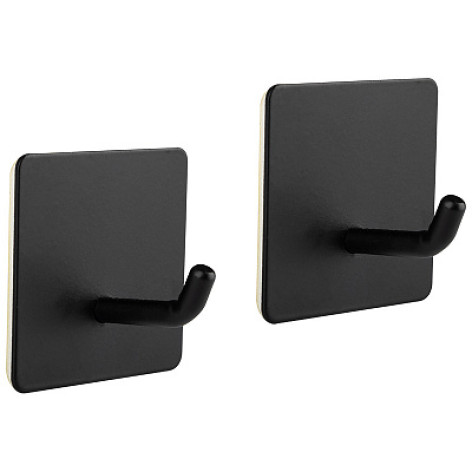 Набор металлических крючков 2 шт самоклеящиеся 4.5*4,5*2,5 см Квадрат Рыжий кот