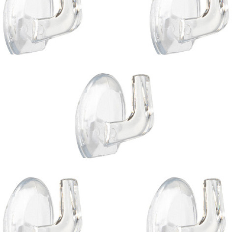 Набор пластиковых крючков 5 шт самоклеящиеся 2,5*2,2 см Рыжий кот