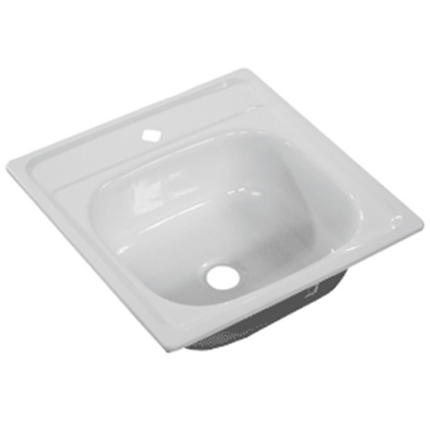 Мойка стальная  эмалированная 45*50 (с кронштейнами) Гомель